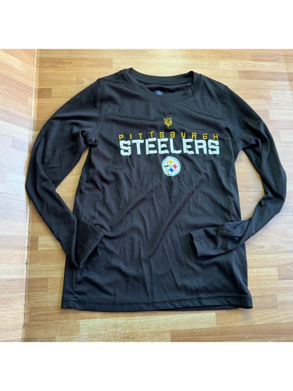 NFL Pittsburgh Steelers long sleeve black top size 8